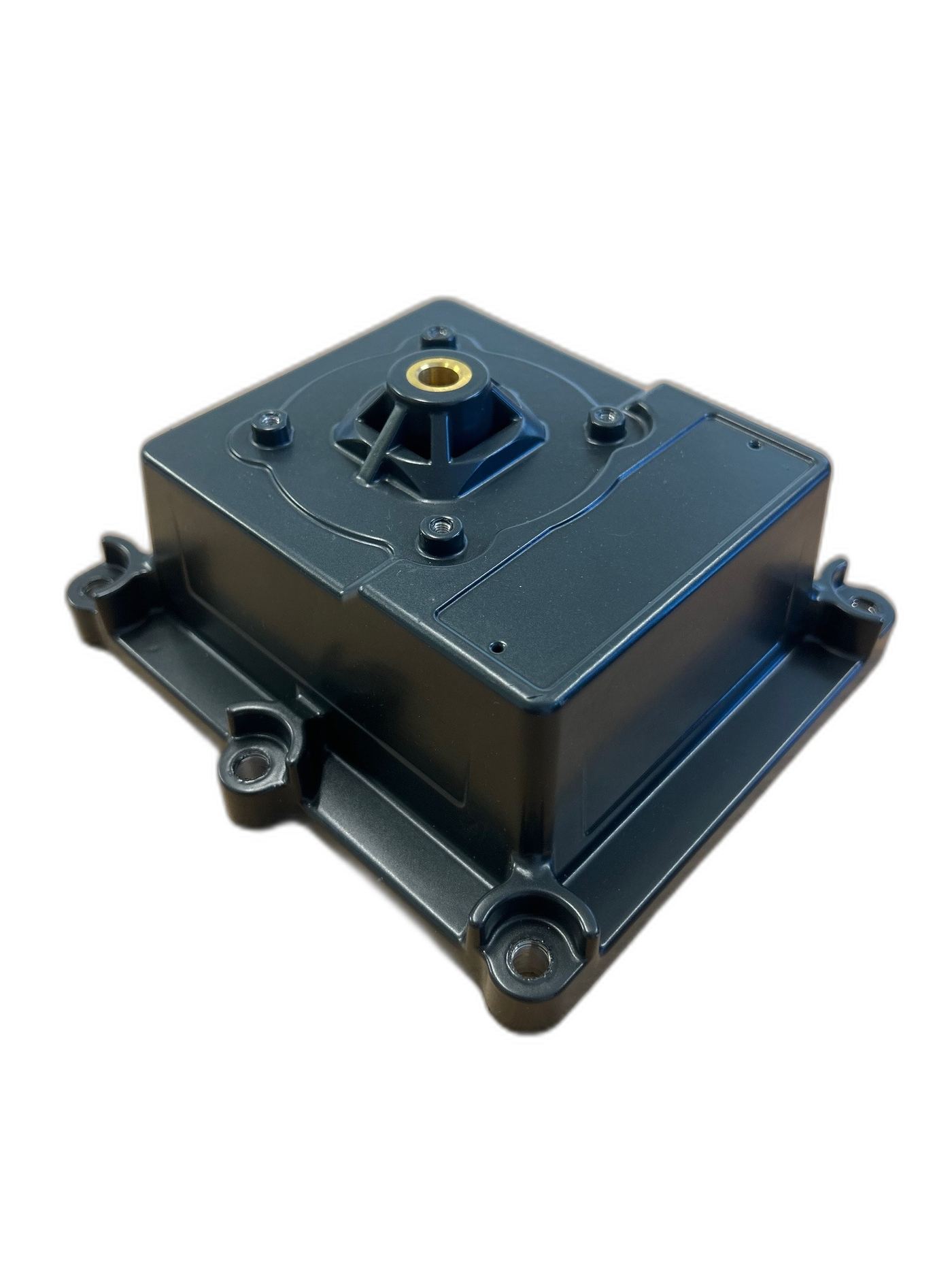 High pressure die cast enclosure, powder coated black