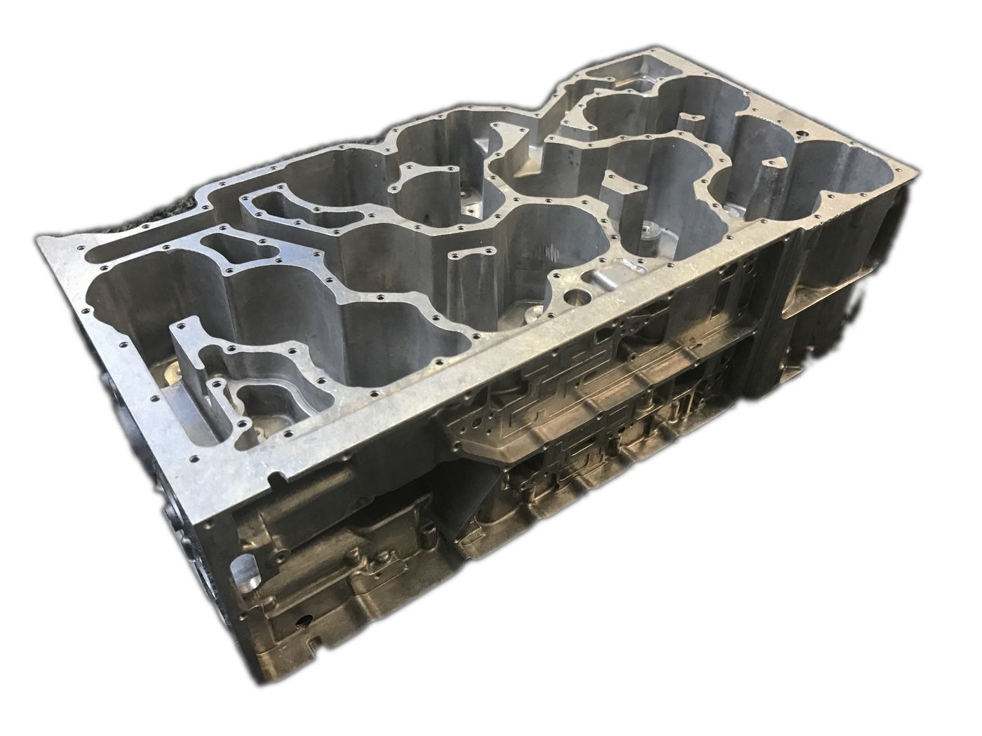 High pressure die cast multi-cavity aluminium housing
