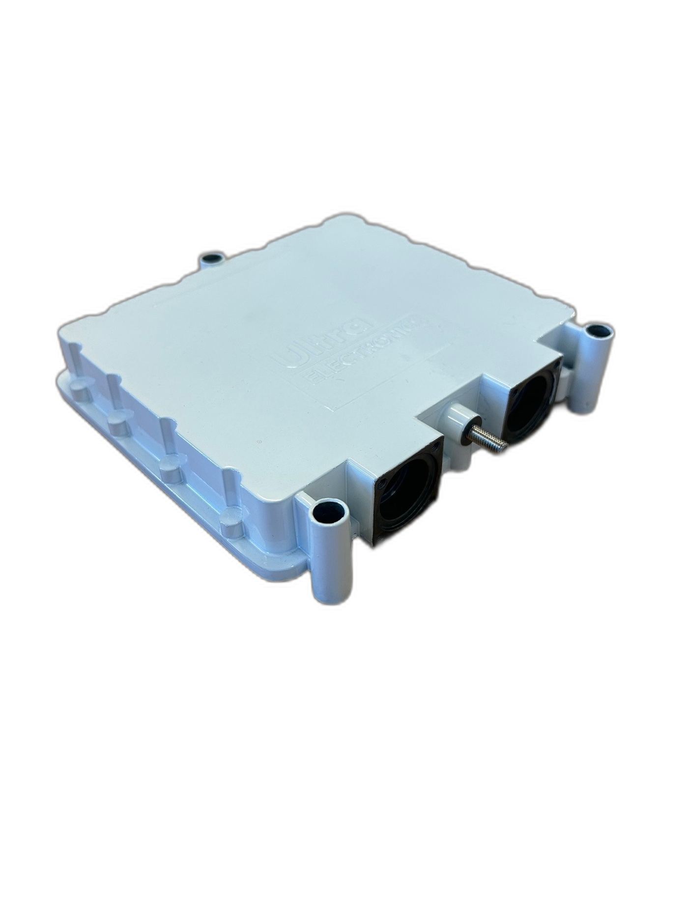 High pressure die cast aluminium enclosure with connector bosses